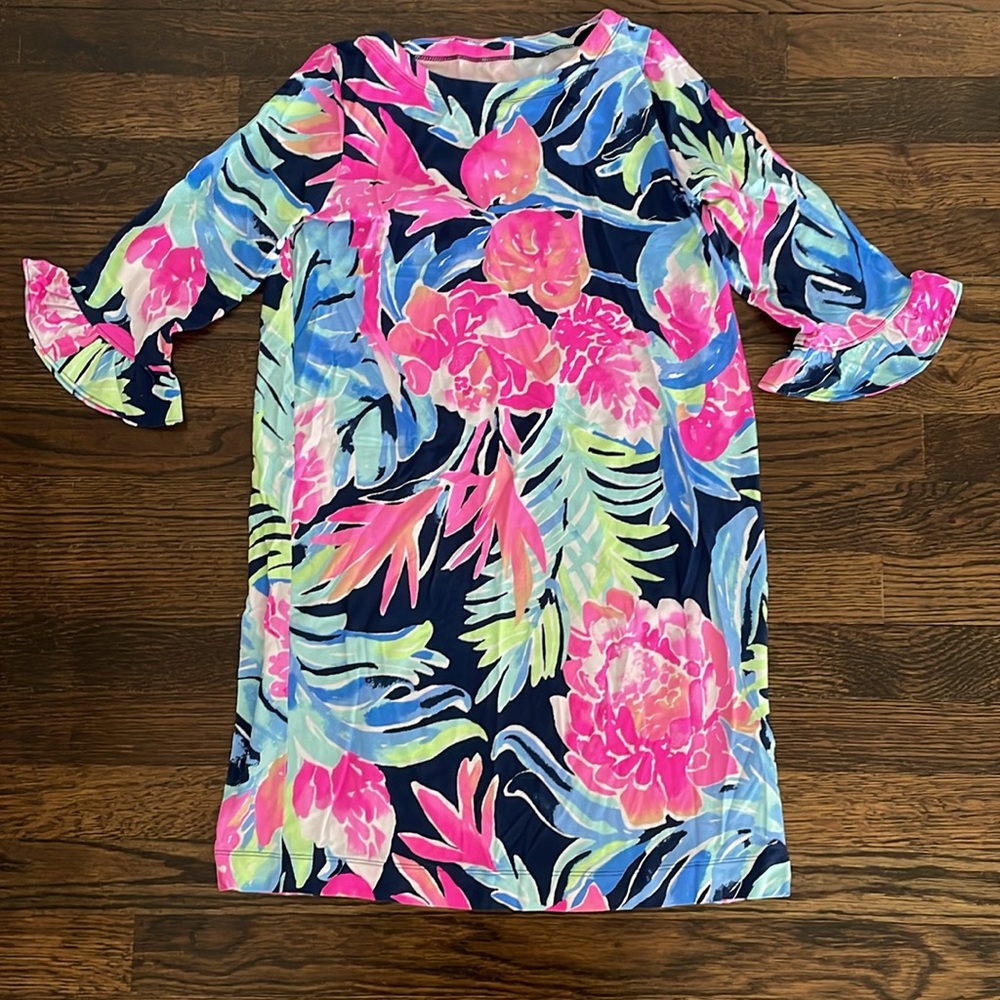 Lilly Pulitzer girls 3/4 sleeve dress size XL 12-14